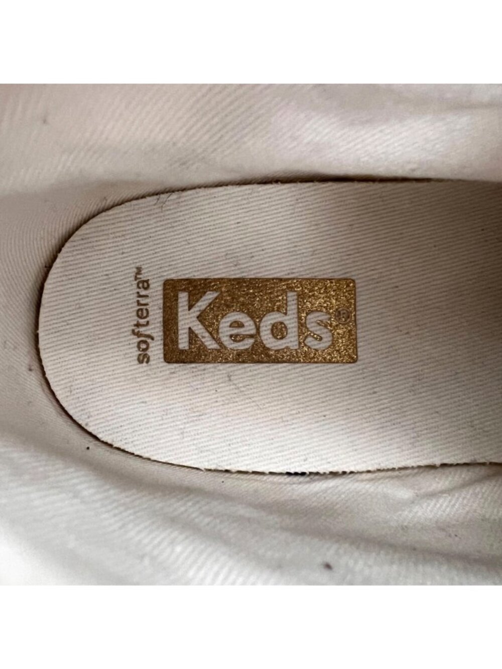 Keds High-Top Sneakers Womens Size 6.5 Lace-Up Metallic Silver Gold Rubber Sole - Picture 5 of 15